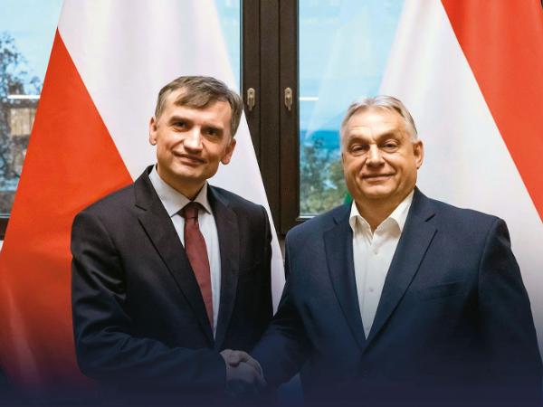 Wizyta Ziobry na Węgrzech „zbiegła się” z postawieniem mu w Polsce zarzutów. Na fot. z premierem Orbánem