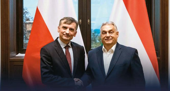 Wizyta Ziobry na Węgrzech „zbiegła się” z postawieniem mu w Polsce zarzutów. Na fot. z premierem Orbánem