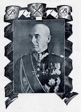 Marszałek Polski Edward Rydz-Śmigły, Generalny Inspektor Sił Zbrojnych, w czasie wojny Naczelny Wódz.