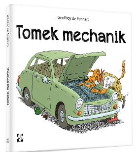 Geoffroy de Pennart, Tomek mechanik, Wydawnictwo Muchomor, Warszawa 2018. Zabawna parafraza klasycznej bajki o Kopciuszku w wersji męskiej. Tym razem zamiast umorusanej dziewczynki mamy psa Tomka – doskonałego mechanika, wspaniałego fachowca i istnego tytana pracy skontrastowanego z leniwymi przybranymi braćmi. Historia nie traci przez to ważnego morału, a jest mniej naiwna, o wiele lepiej działa we współczesnych realiach. Do tego znajdziemy tu dynamiczną, zabawną kreskę w komiksowym stylu.