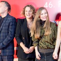 Twórcy filmu „Inni ludzie”. Od lewej: Bartosz Bieniek, Aleksandra Terpińska, Dorota Masłowska i Magdalena Koleśnik