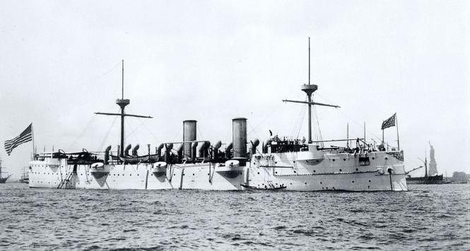 USS Baltimore, jeden z amerykańskich krążowników wysłanych do Tangeru