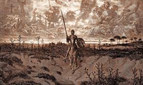 „Don Kichot”, ilustracja Gustave'a Dore z wydania książki Miguela de Cervantesa z 1863 r.