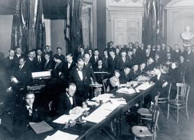 Wybory do sejmu. Liczenie głosów po wyborach w 1928 r.