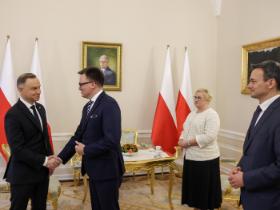 Andrzej Duda i Szymon Hołownia