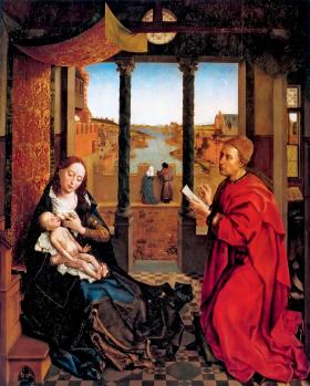 „Święty Łukasz rysujący portret Madonny”, Rogier van der Weyden, ok. 1440 r.