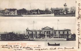 Siedziba Europejskiej Komisji ds. Dunaju w Sulinie; pocztówka z 1903 r.