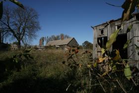 Dzisiejsze pozostałości kaflarni Wajsztejnów.