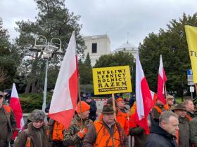 Protest rolników przed Sejmem