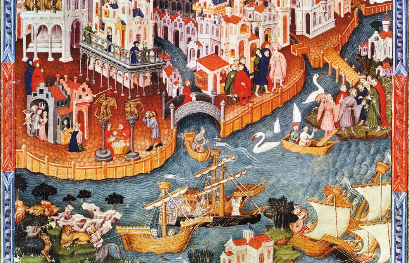 Wenecja widziana okiem ilustratora XIV - wiecznej „Księgi cudów świata”.