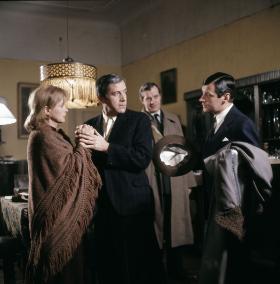 Magda Teresa Wójcik, Zbigniew Zapasiewicz i Andrzej Zaorski, brat reżysera, w „Matce Królów”.