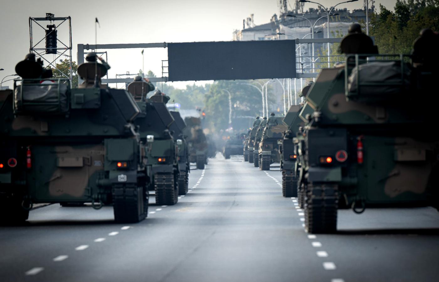 Próba generalna do defilady „Dziękujemy za Waszą służbę” z okazji Święta Wojska Polskiego, 10 sierpnia 2025 r. w Warszawie.