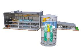 Jeden z projektów małego reaktora modularnego BWRX-300 amerykańskiej firmy GE Hitachi Nuclear Energy. Projektów jest wiele, ale taki reaktor nie działa dotąd żaden.
