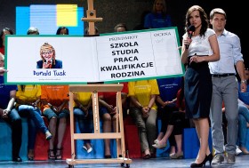 Nawiązanie do politycznego przeciwnika, premiera Donalda Tuska.