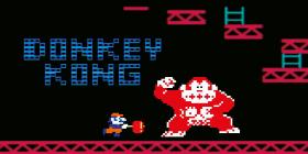 Mario jako negatywny bohater w grze „Donkey Kong Jr.”.