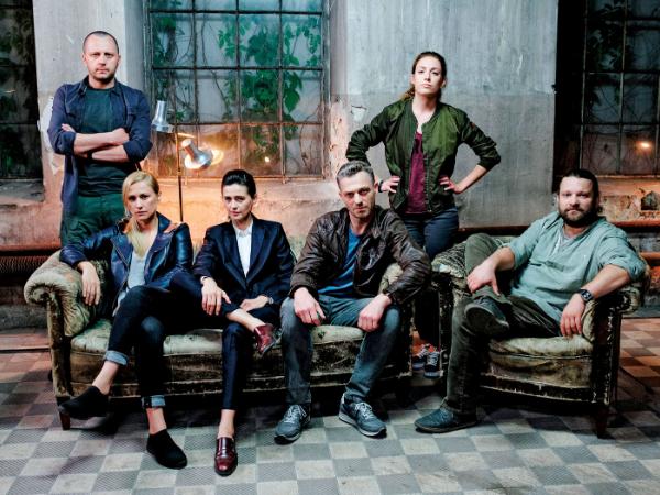 Asy polskiego wywiadu, w środku Grzegorz Damięcki jako szef Wydziału Q.