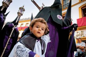 Członkowie bractwa San Bernardo.