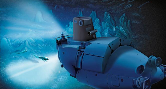 „Alvin”, poza pilotem, może zabrać w otchłanie morskie dwóch badaczy. Dziś limit jego zanurzenia to 6,5 km.