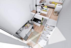 Minimieszkanie w poznańskim Nadolnik Compact Apartments.