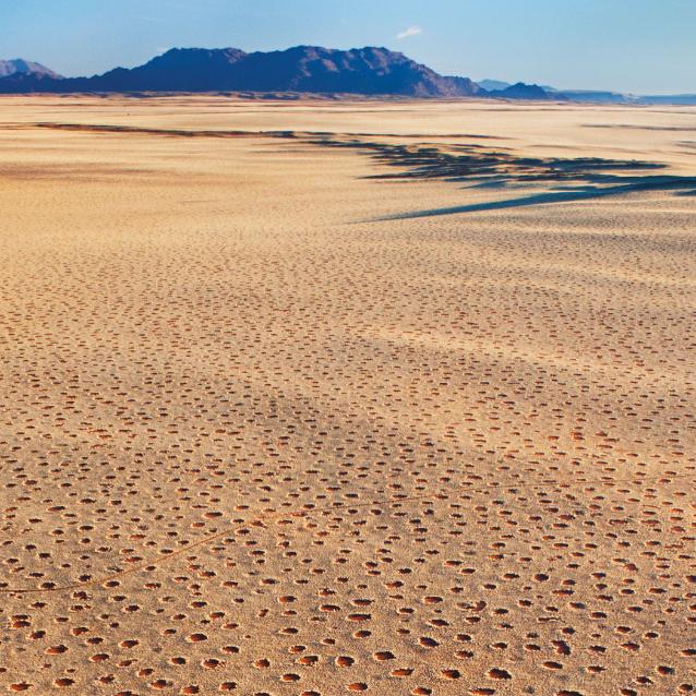 Czarcie kręgi w rezerwacie NamibRand Nature Reserve w Namibii.