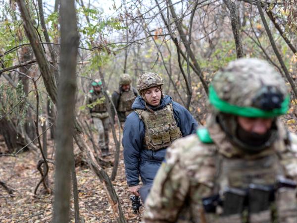 Ukraińscy żołnierze w rejonie Torecka