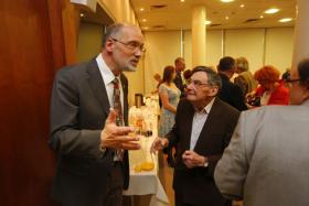 Profesor Andrzej Nowak i Marian Turski.