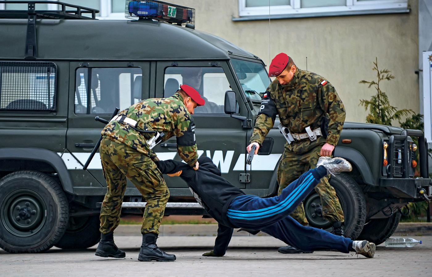 Ćwiczenia Żandarmerii Wojskowej w Centrum Szkolenia w Mińsku Mazowieckim