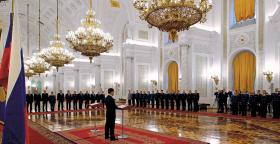 Sala Gieorgijewska uznawana za najbardziej reprezentacyjne pomieszczenie Kremla.