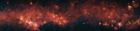 Fragment Drogi Mlecznej sfotografowany w podczerwieni przez orbitalny teleskop Spitzera.