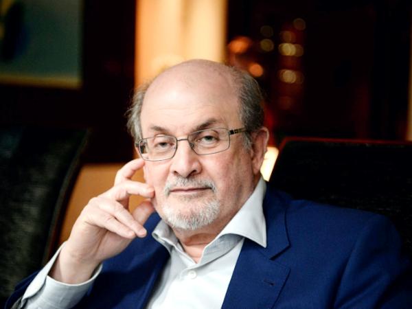 Salman Rushdie. Zdjęcie z 2016 r.