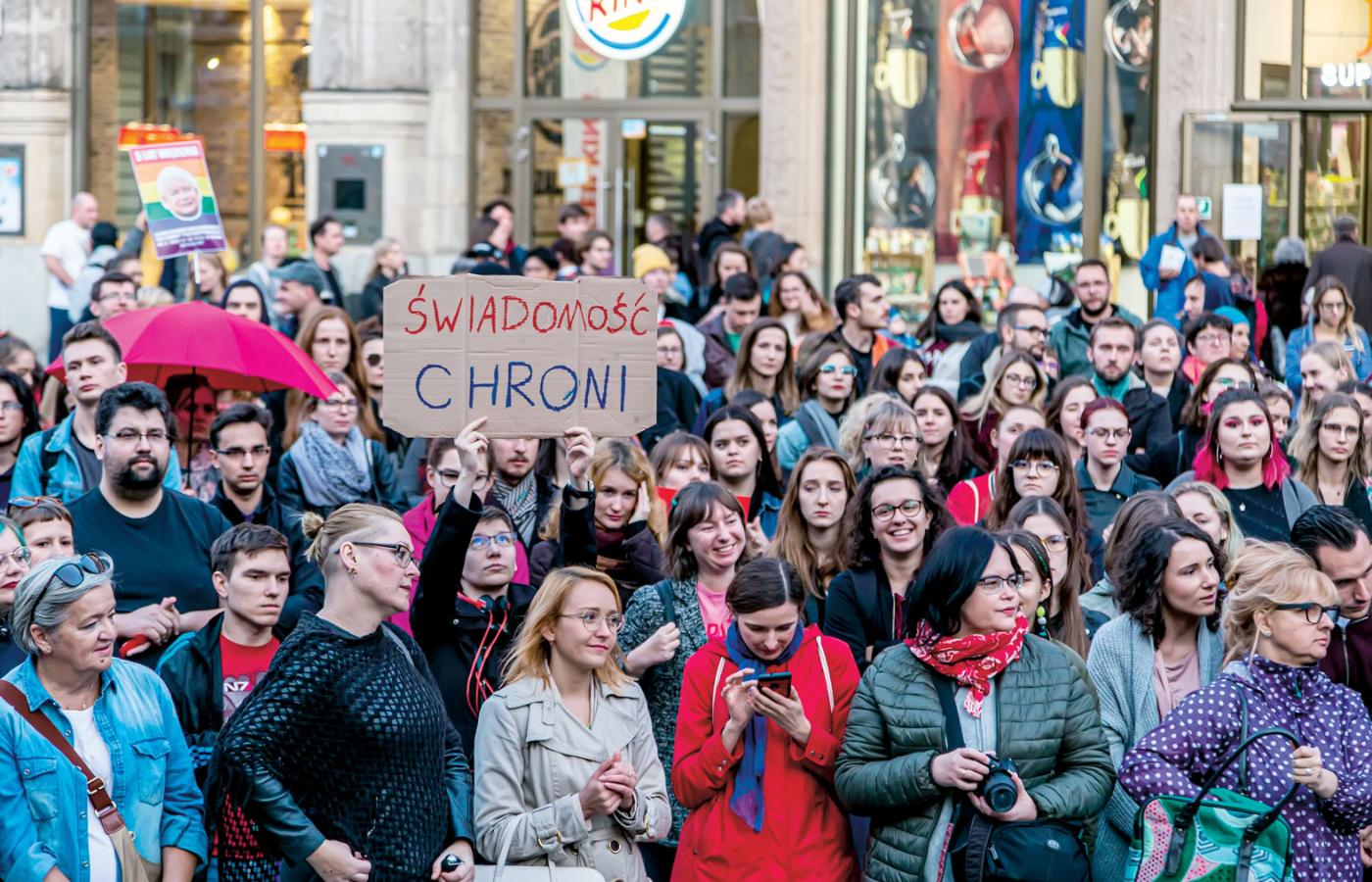 Wrocławski protest Jesień Średniowiecza.