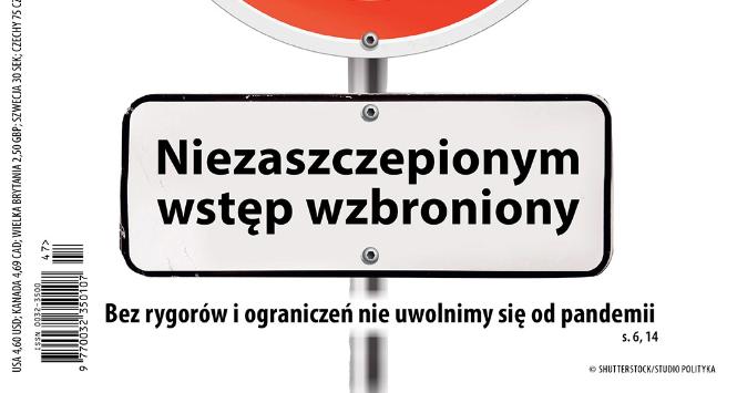 Okładka najnowszej „Polityki”