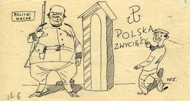 Tworzeniem napisów na murach zajmowała się głównie młodzież z Organizacji Małego Sabotażu „Wawer”.