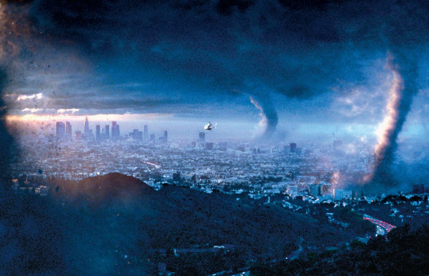 Film „Pojutrze” Rolanda Emmericha skupiał się na obrazach zniszczenia, pretekstem były zmiany klimatyczne.