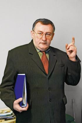Edward Gollent, prezes Stowarzyszenia Poszkodowanych przez Biedronkę.