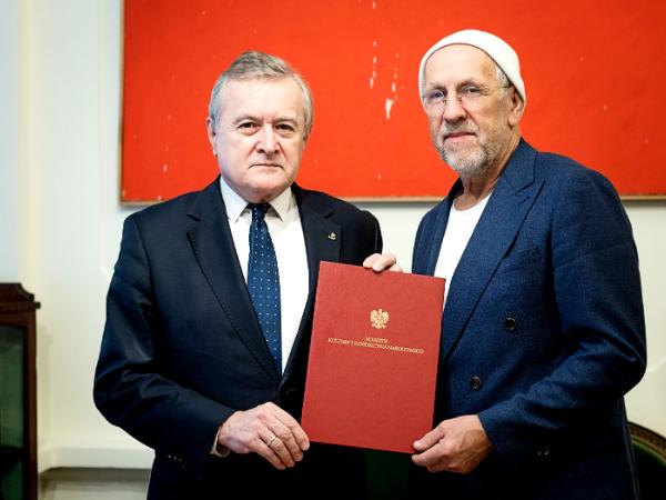 Minister Piotr Gliński i Andrzej Biernacki