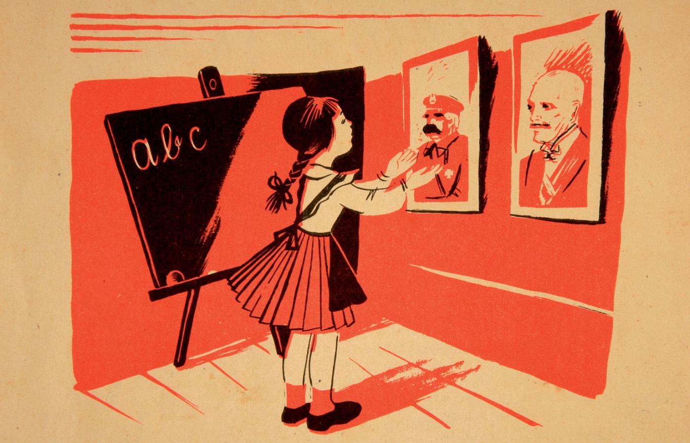 Ilustracja z „Małego płomyczka”, pisma dla dzieci, 1937 r.