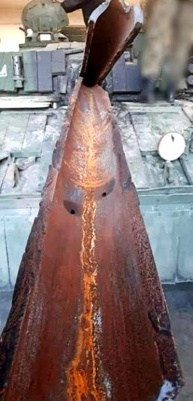 Przepołowiona lufa czołgu PT-91