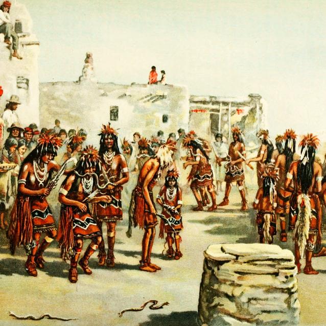 Ilustracja z raportu Biura Etnologii Amerykańskiej dla Sekretarza Smithsonian Institution, 1897 r.