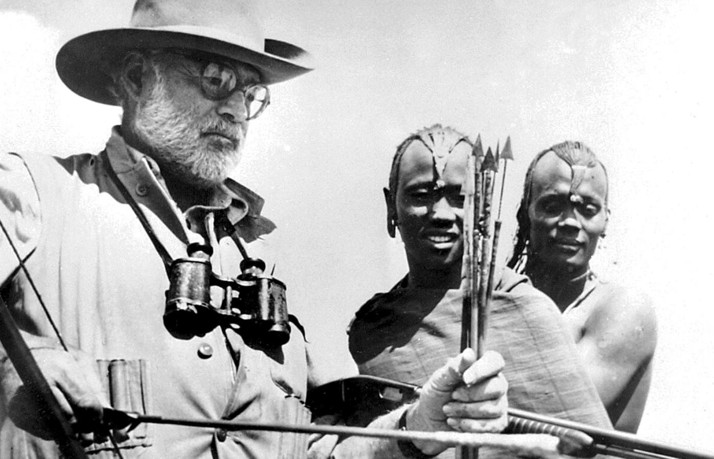 Ernest Hemingway w Afryce, 1954 r.