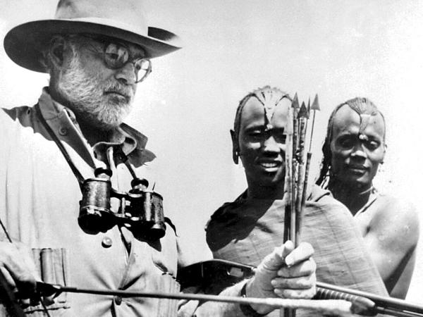 Ernest Hemingway w Afryce, 1954 r.