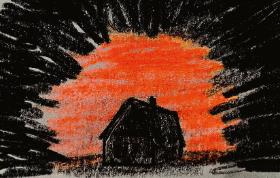 Ojciec i matka po trzydziestce, ośmioro dzieci. Otoczeni przeprowadzkowymi klamotami. Weszli do środka, zamknęli za sobą drzwi, zostali na życie. Rok w rok urodziło się im jeszcze czworo dzieci.