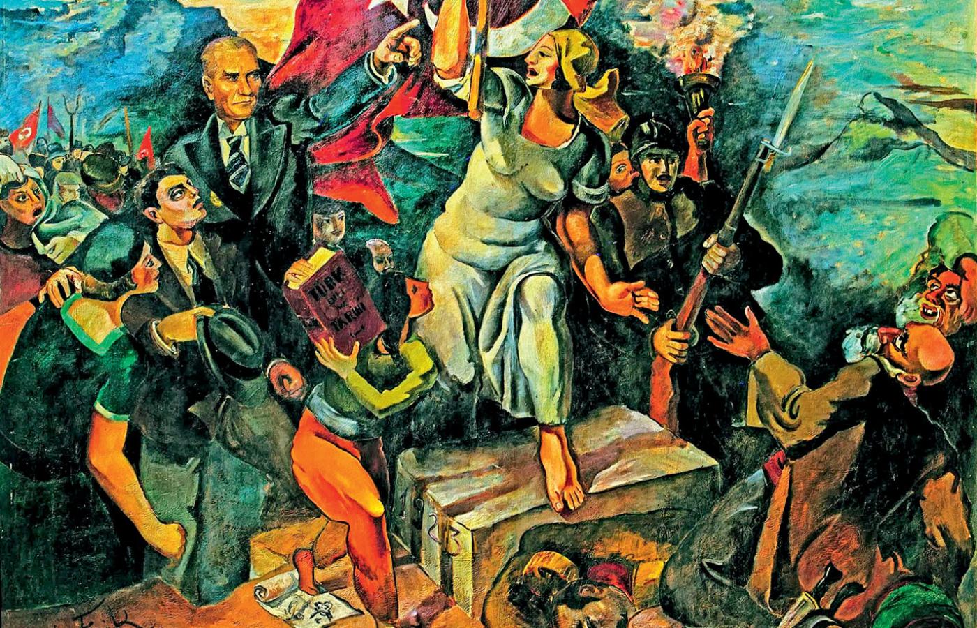 „Inkilap Yolunda”, alegoria tureckiej transformacji pędzla Zeki Faika Izera, 1933 r.