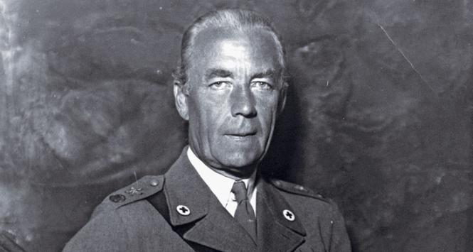 Hrabia Folke Bernadotte, twórca akcji Białe Autobusy. Szacuje się, że uratowano dzięki niej od zagłady 27 tys. Żydów.