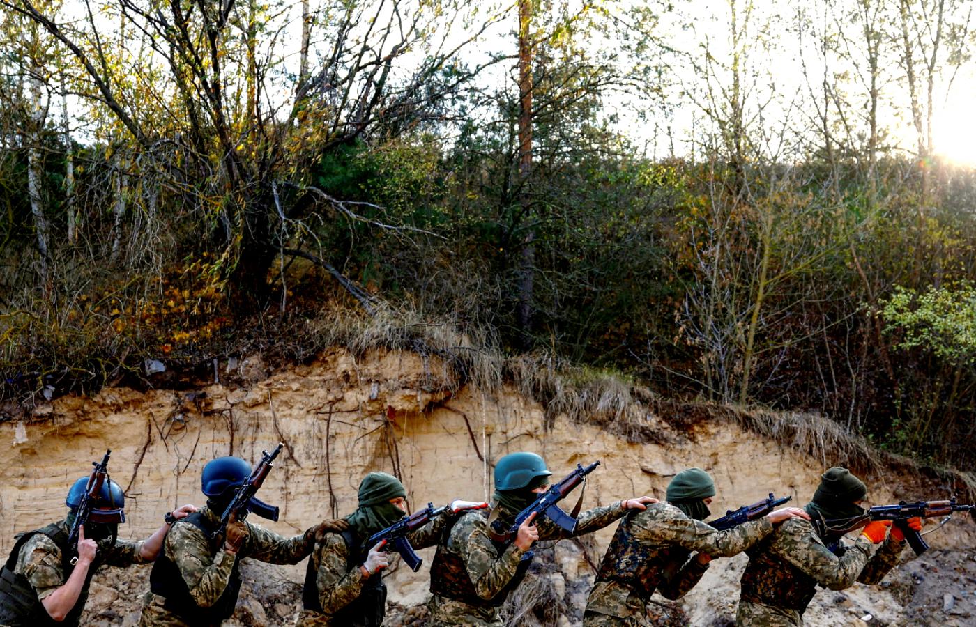 Ćwiczenia ukraińskich żołnierzy, październik 2023 r.