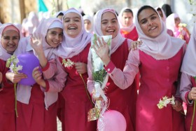 Również irańskie uczennice - nieco inne wydanie.