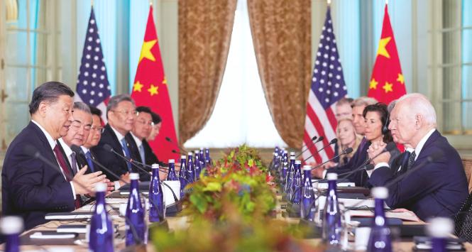 Spotkanie Joe Bidena z Xi Jinpingiem