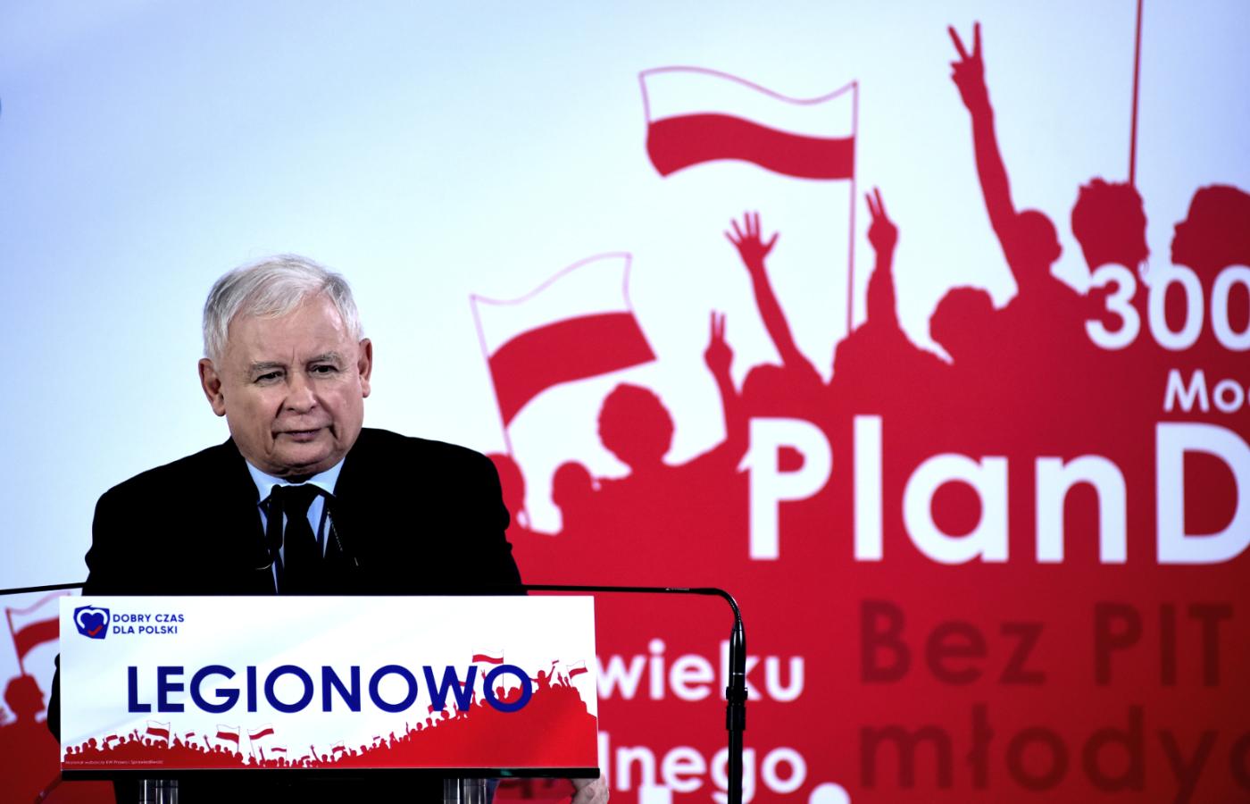 Jarosław Kaczyński, konwencja wyborcza PiS w Legionowie