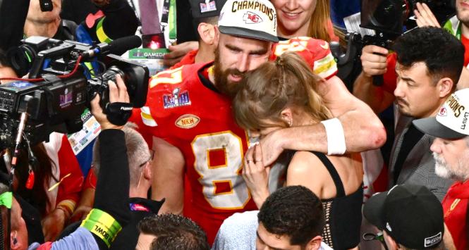 Taylor Swift i Travis Kelce, Super Bowl 2024