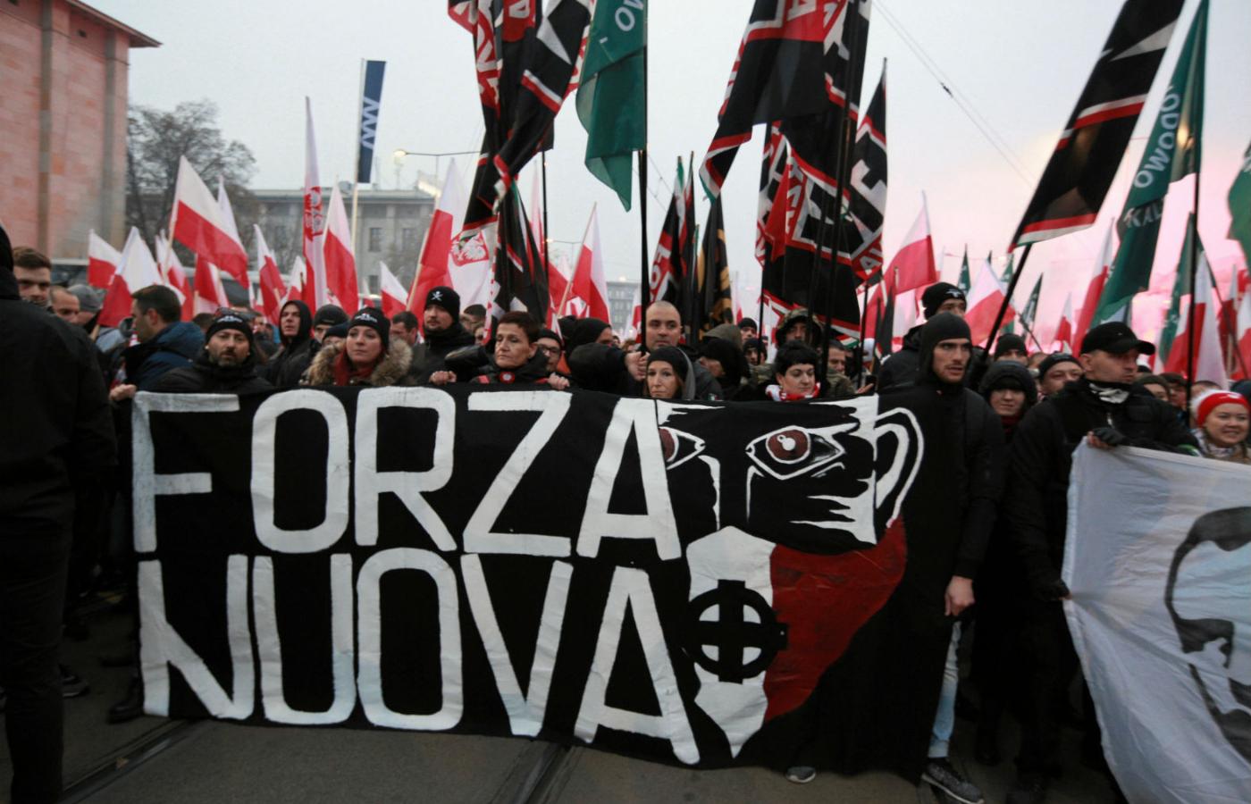Jedynymi zagranicznymi gośćmi byli włoscy faszyści z ruchu Forza Nuova.